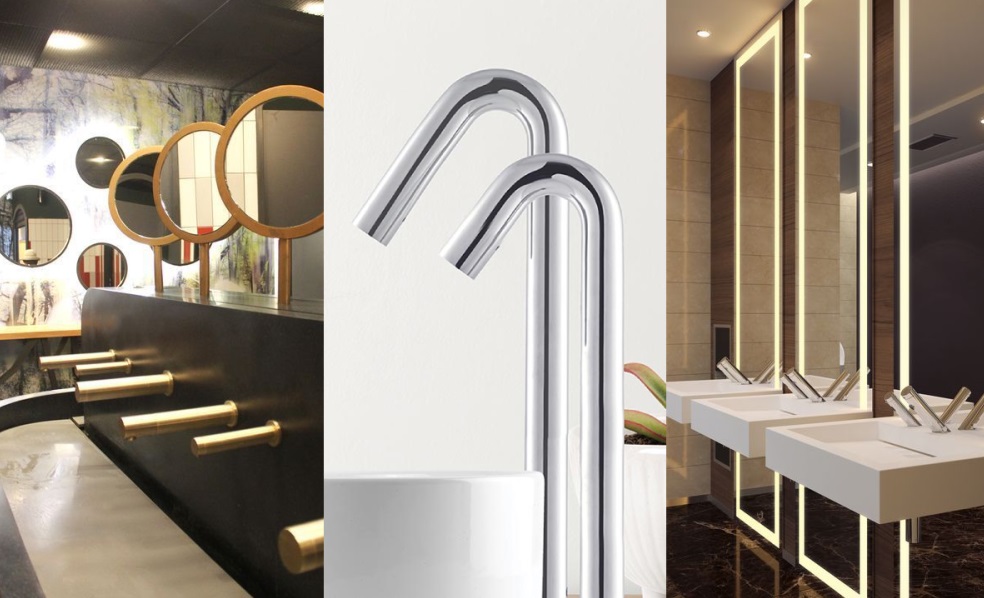 Architectural Design Touchless Restroom Faucets